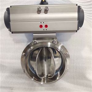 DN200气动星型放料蝶阀